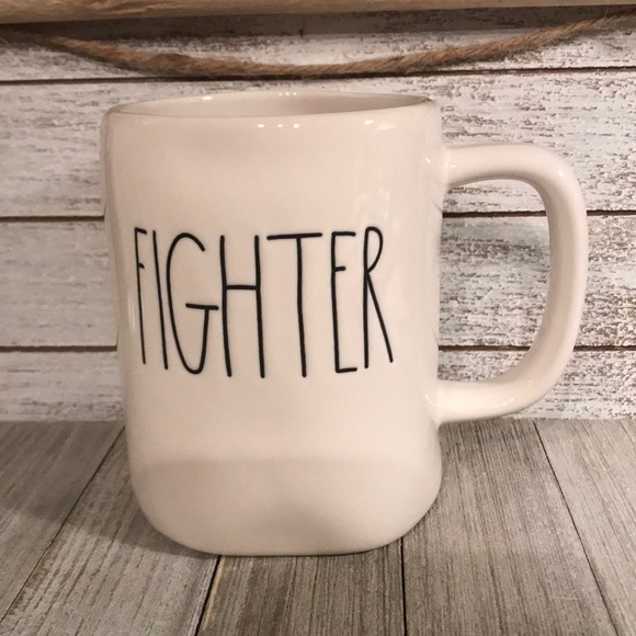 Rae Dunn “FIGHTER” 20 oz. Mug - Picture 1 of 3